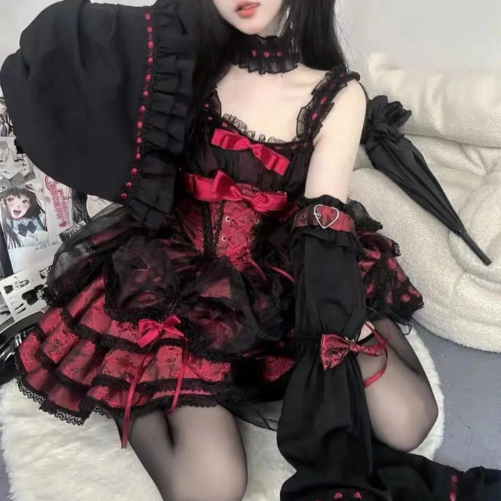 Gothic Lolita Y2K Dress Pastel Kitten