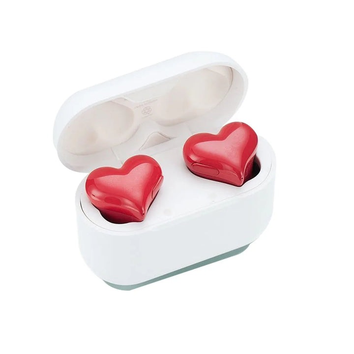 Kawaii Heart Bluetooth Earbuds Pastel Kitten