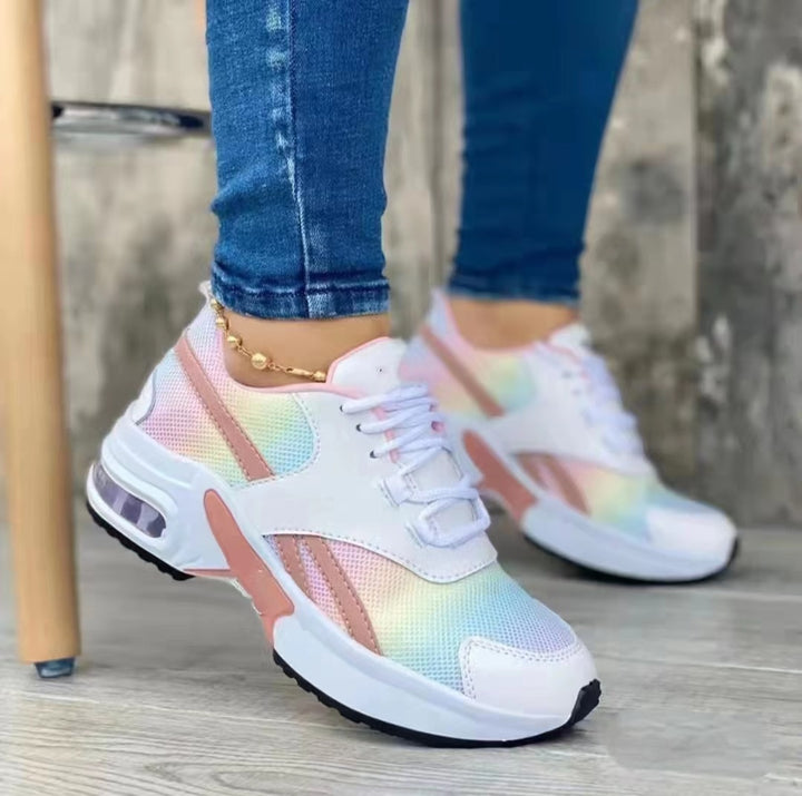 Colorful Platform Sneakers Pastel Kitten