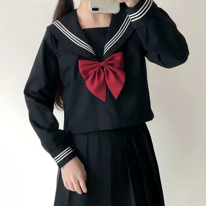 Japanese Sailor Style School Uniform Pastel Kitten