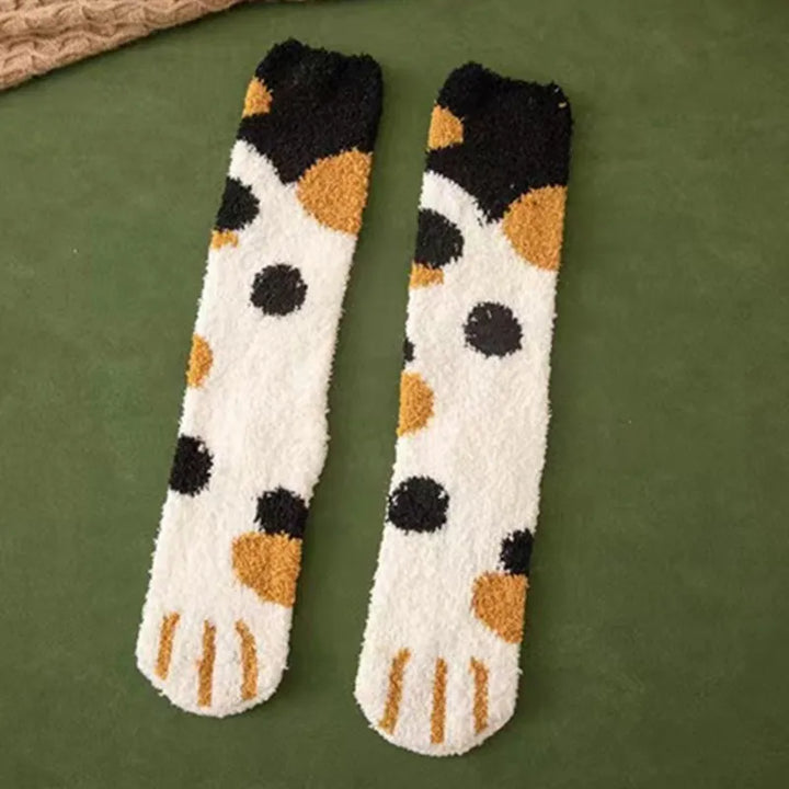 Cat Paw Warm Socks Pastel Kitten