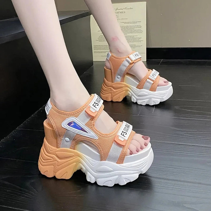 Casual Chunky Platform Sandals Pastel Kitten