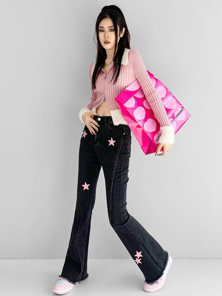 Kawaii Star Harajuku Jeans Pastel Kitten