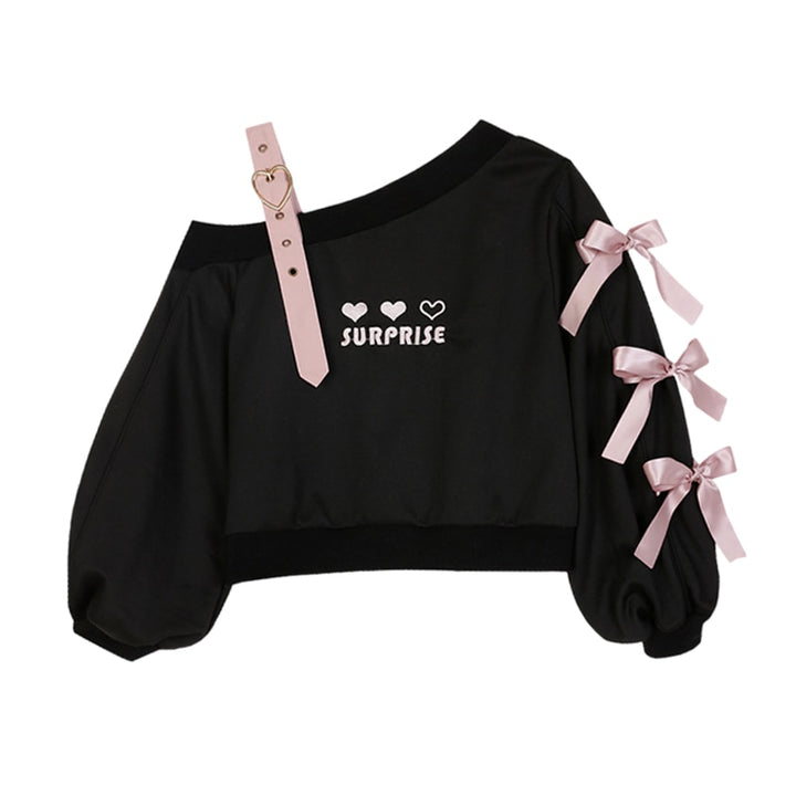 Pastel Goth Heart Sweater Pastel Kitten