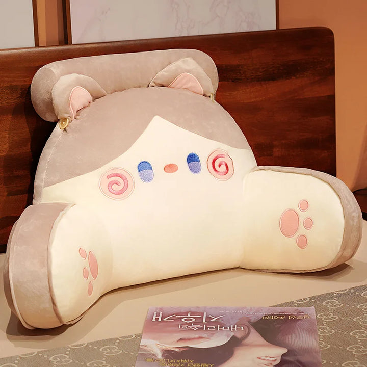 Kawaii Cat Sofa Cushion Pastel Kitten