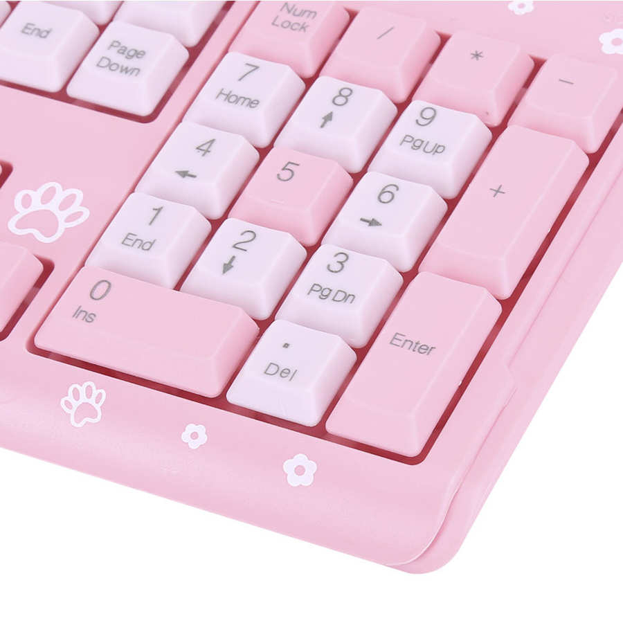 Hello Kitty Gaming Mechanical Keyboard 104 Keys Wired Keyboard w