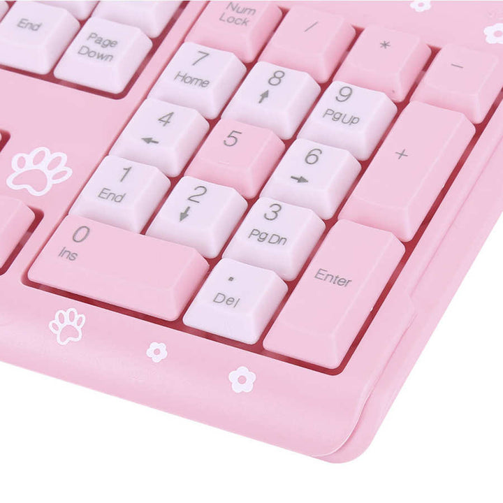 Pastel Wired Keyboard Pastel Kitten
