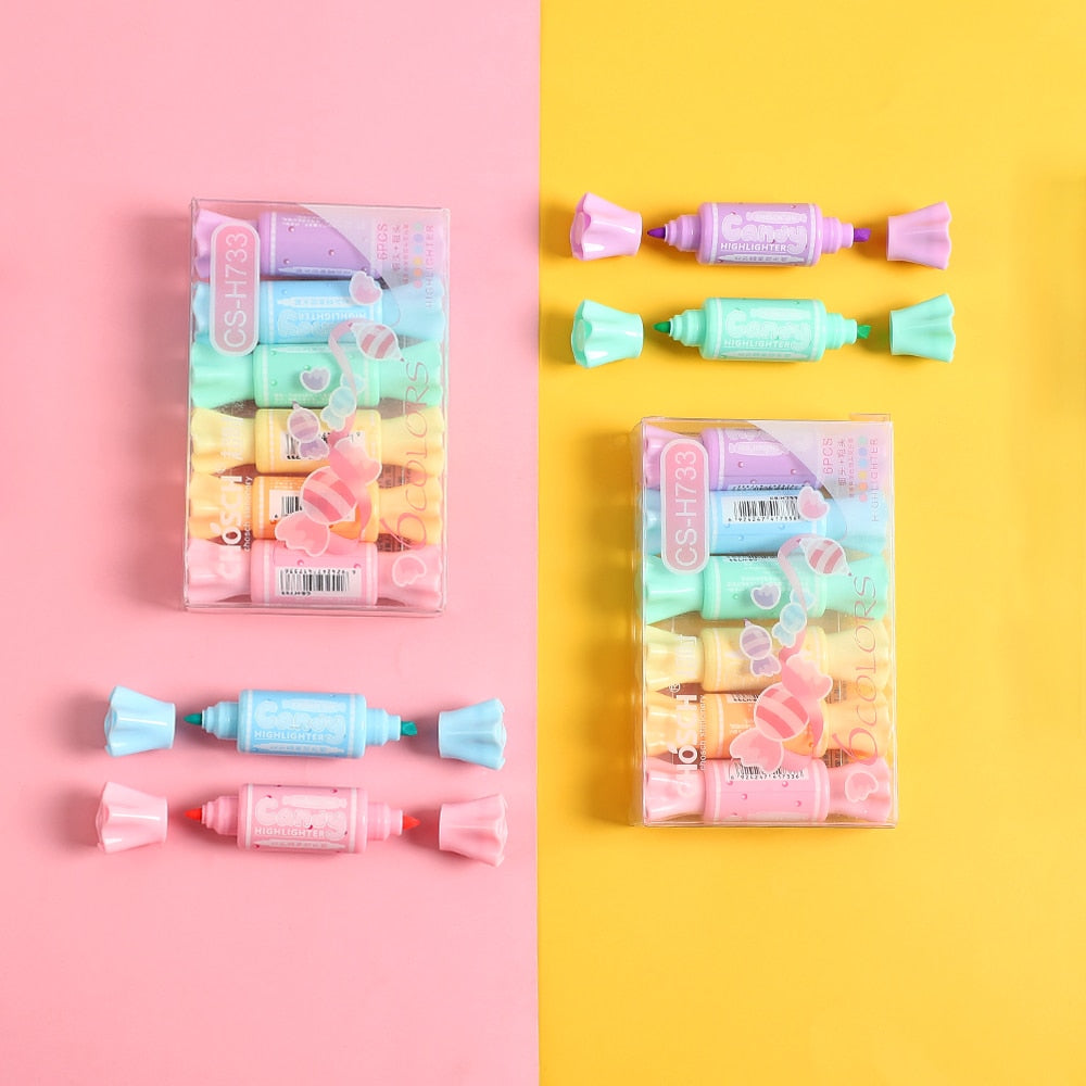 Cute Mini Markers Sets - Pastel Kitten