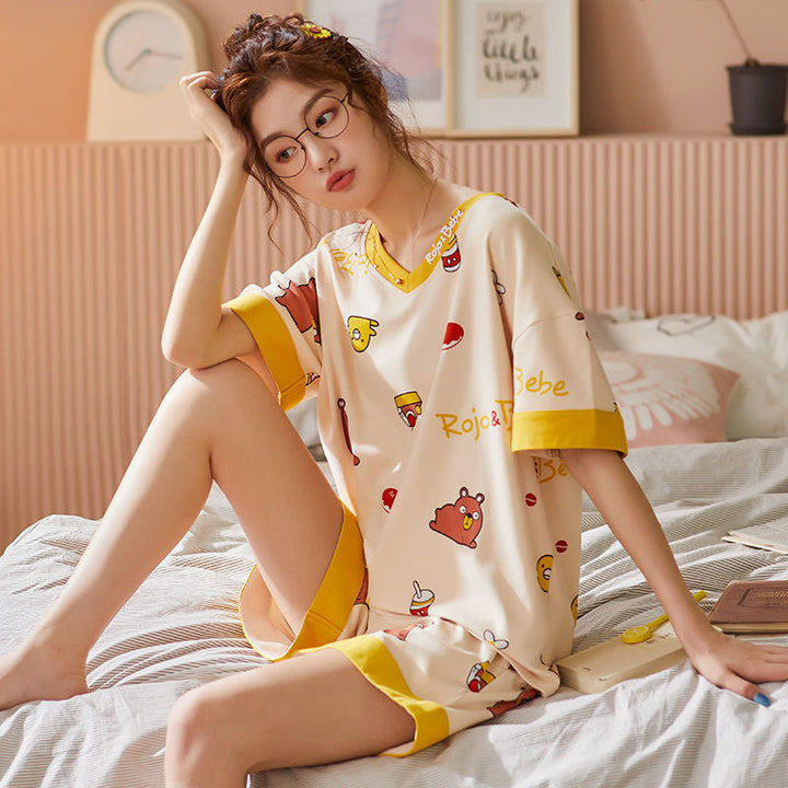 Kawaii Japanese Style Pajamas Pastel Kitten