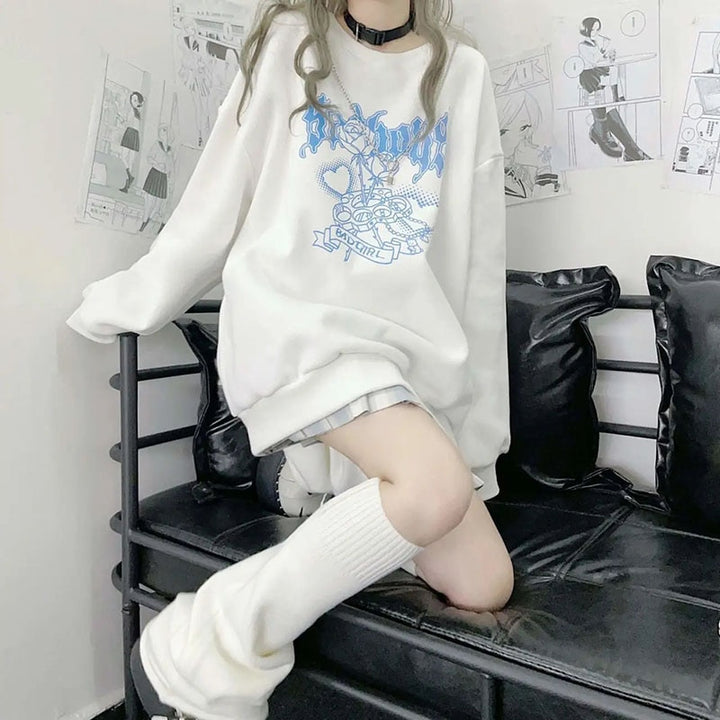 Japanese Style Harajuku Sweater Pastel Kitten