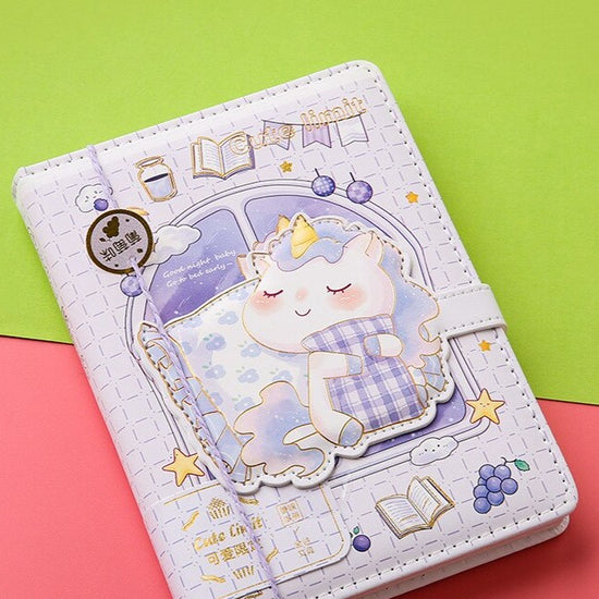 Cute Animals Planner Diary Book Pastel Kitten