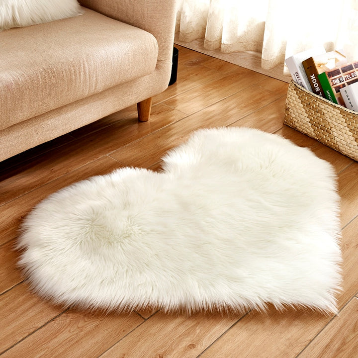 Heart Shape Carpet Pastel Kitten