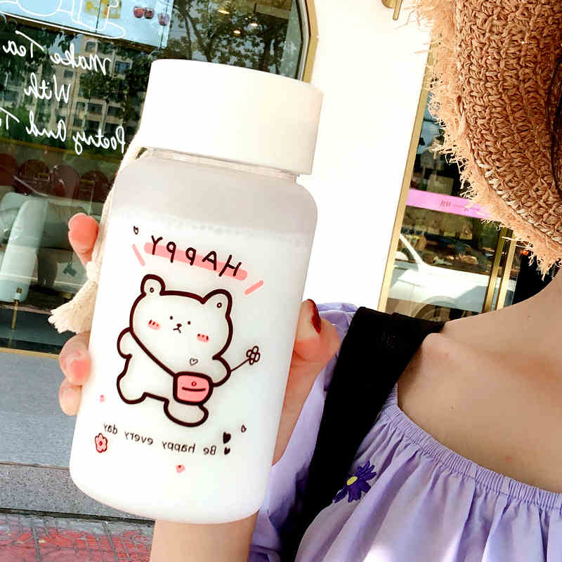Ulzzang Girl Water Bottle - Pastel Kitten