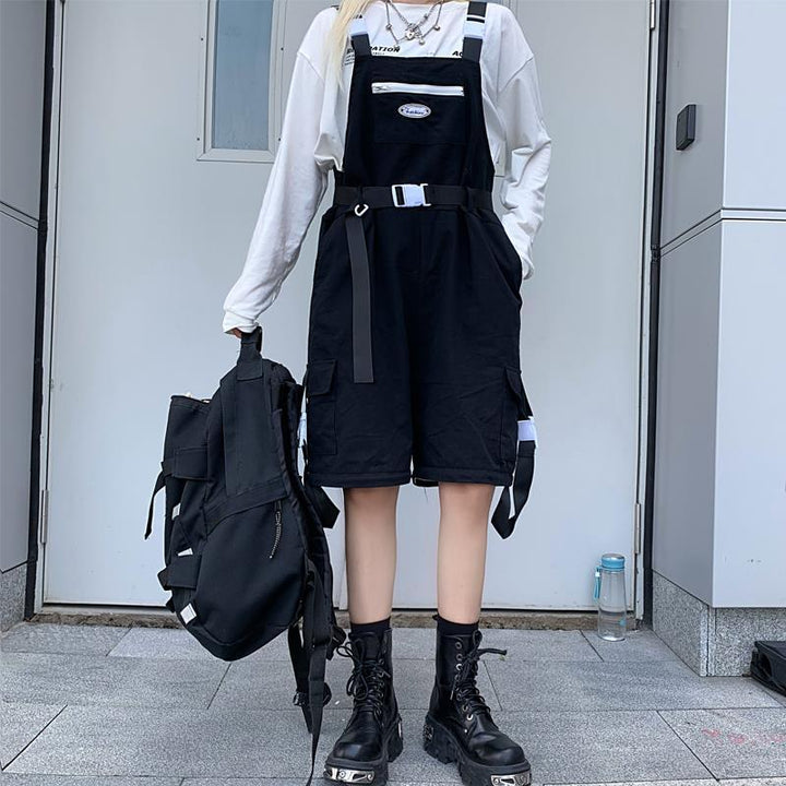 Techwear Streetstyle Overalls Pastel Kitten