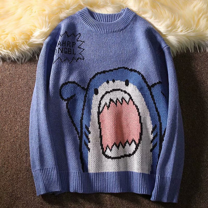 Kawaii Shark Sweater Pastel Kitten