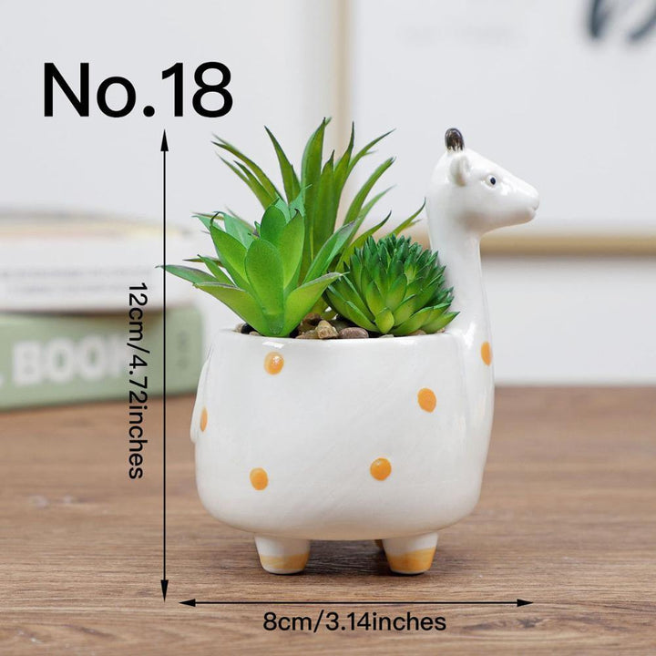 Cute Animal Succulent Pot Pastel Kitten