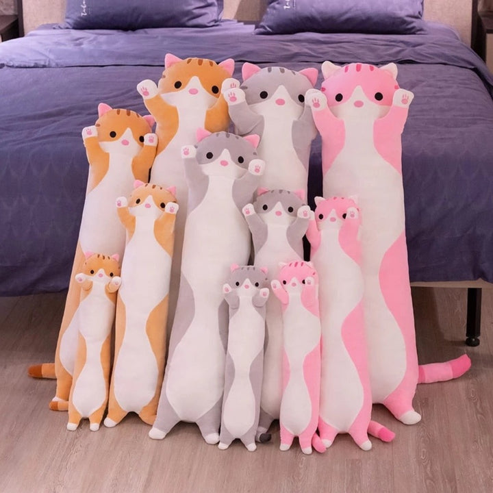 Long Cat Plush Toys Pastel Kitten