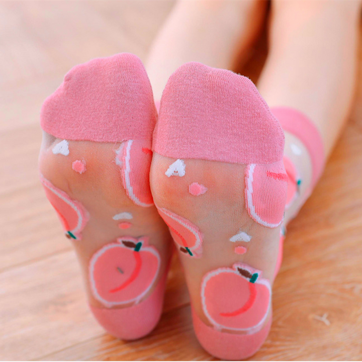Korean Style Summer Socks Pastel Kitten