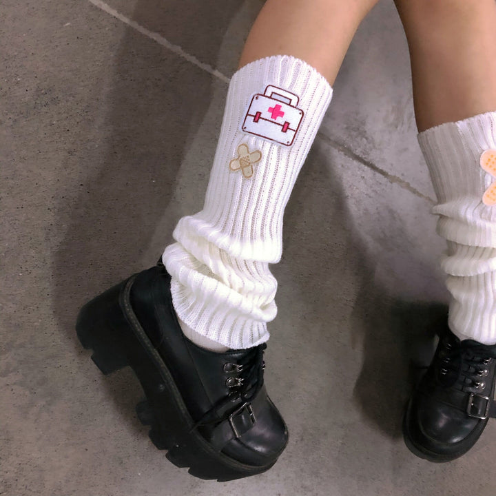 Japanese Harajuku Style Leg Warmers Pastel Kitten