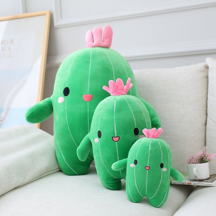 Kawaii Cactus Plush Toys Pastel Kitten