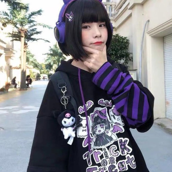 Anime Harajuku Hoodie - Pastel Kitten