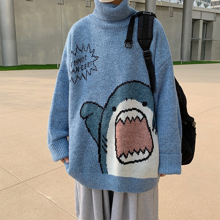 Kawaii Shark Sweater - Pastel Kitten