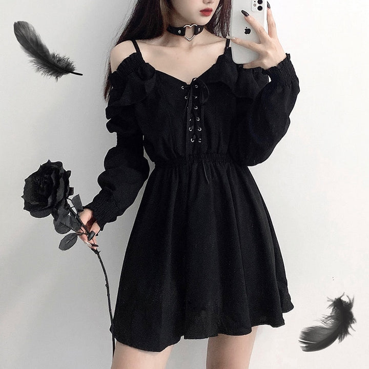 Gothic Dark Dress Pastel Kitten