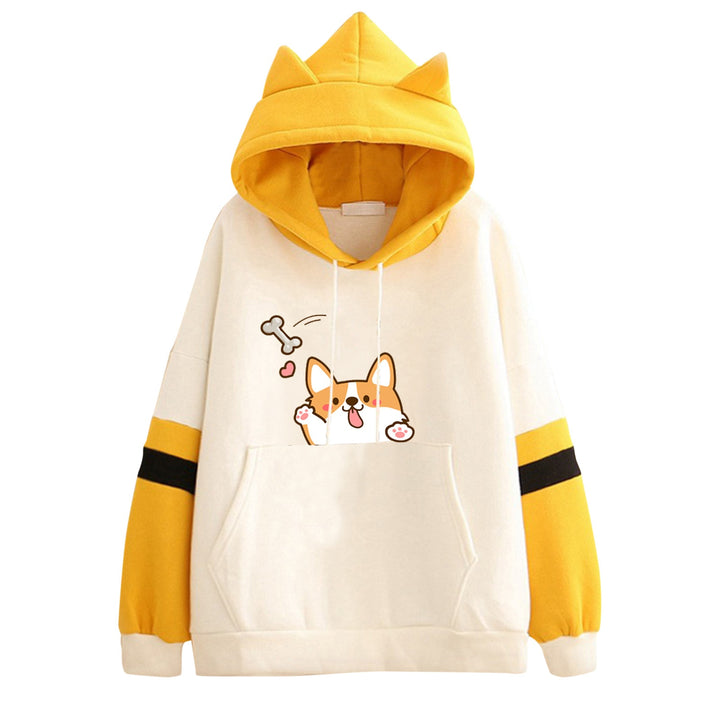 Harajuku Shiba Inu Kawaii Hoodie Pastel Kitten