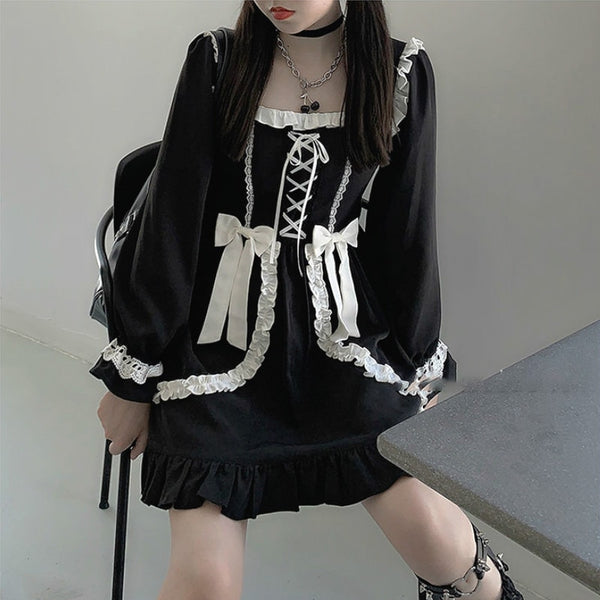 Japanese Gothic Dress Pastel Kitten