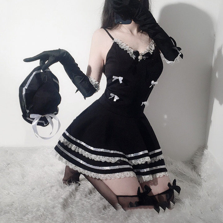 Gothic Maid Cosplay Costume Pastel Kitten