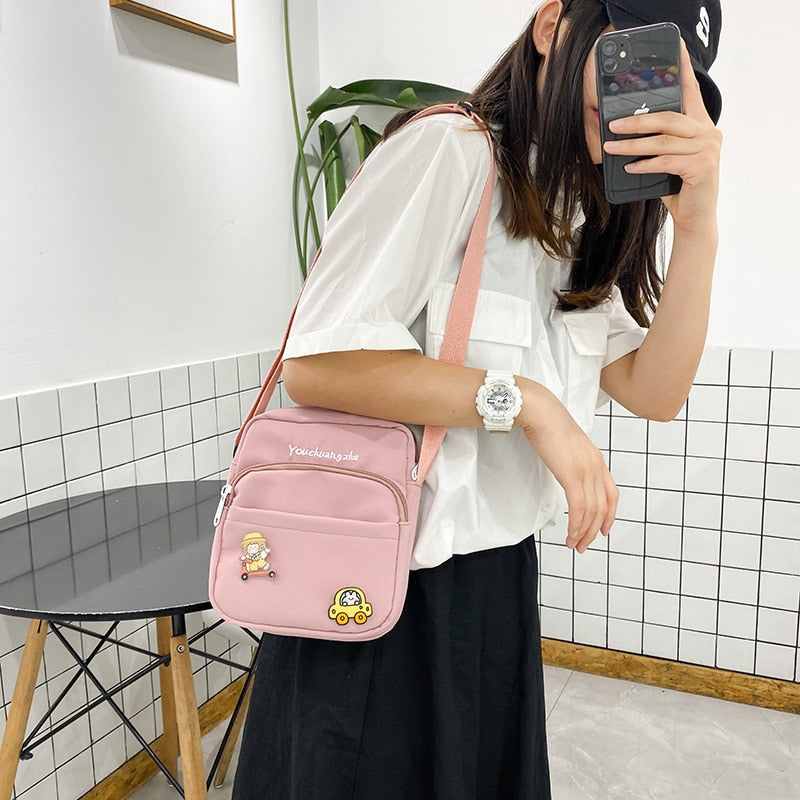 Ulzzang Girl Shoulder Bag - Pastel Kitten