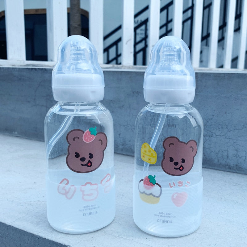 Ulzzang Girl Water Bottle - Pastel Kitten