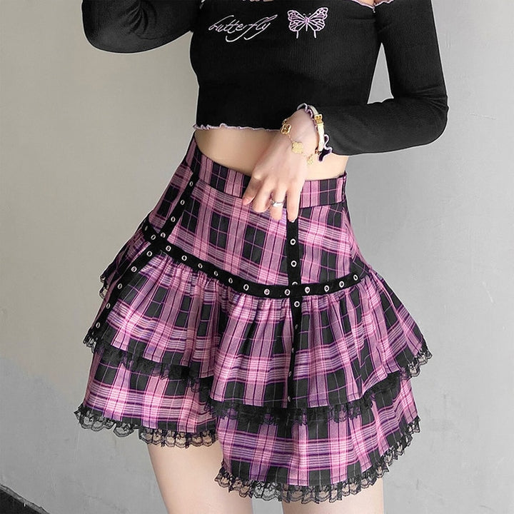 Gothic Japanese Harajuku Skirt Pastel Kitten