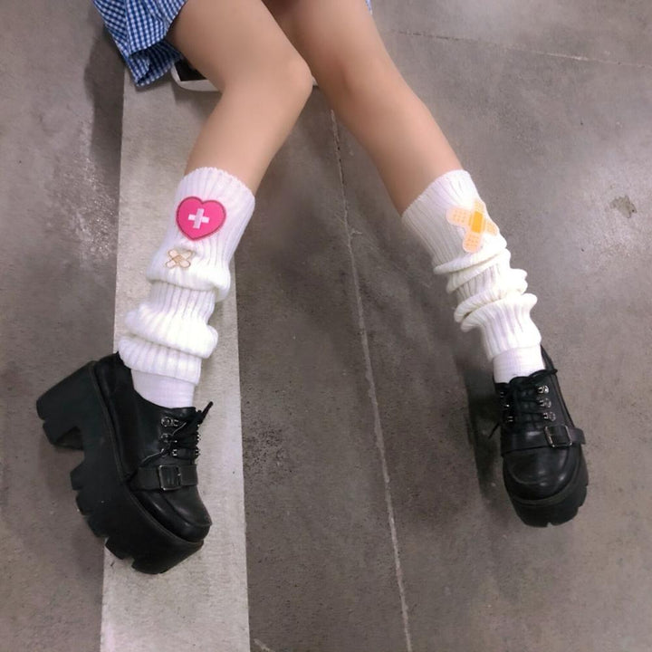 Japanese Harajuku Style Leg Warmers Pastel Kitten