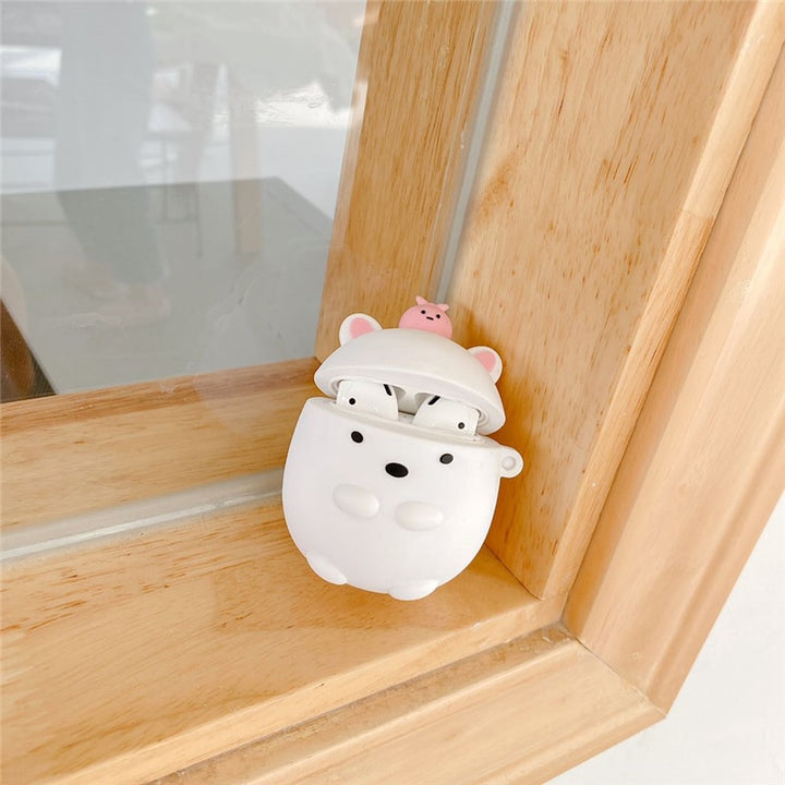 Kawaii Cartoon Case for Apple AirPods Pastel Kitten