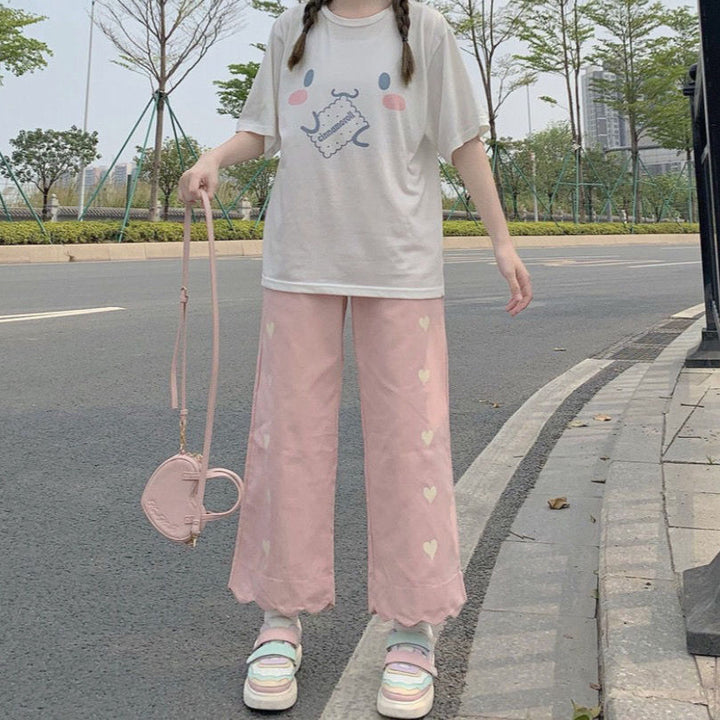 Harajuku Kawaii Japanese Style Pants Pastel Kitten