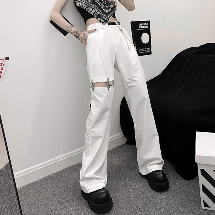 High Waist Harajuku Pants Pastel Kitten