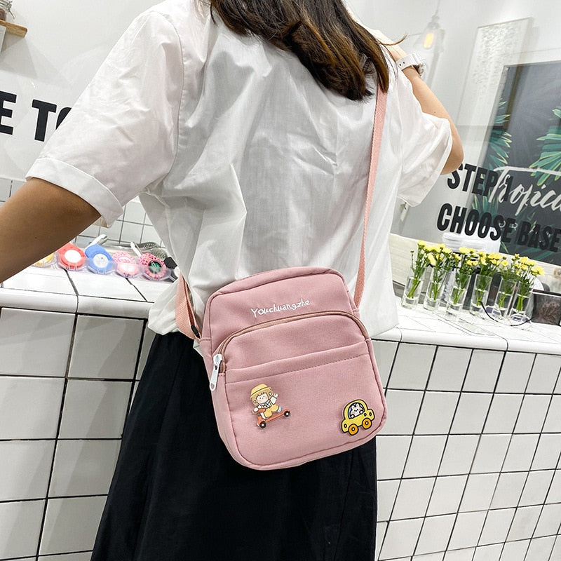 Ulzzang Girl Shoulder Bag - Pastel Kitten