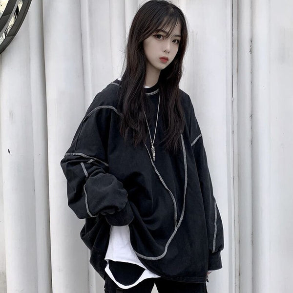 Darkwear Korean Style Sweatshirt Pastel Kitten