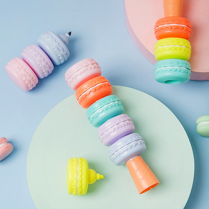 Macaron Cake Markers Pastel Kitten