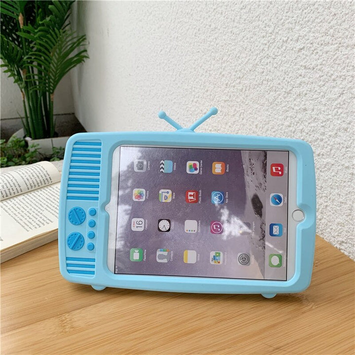 Kawaii Retro TV Case For iPad Pastel Kitten