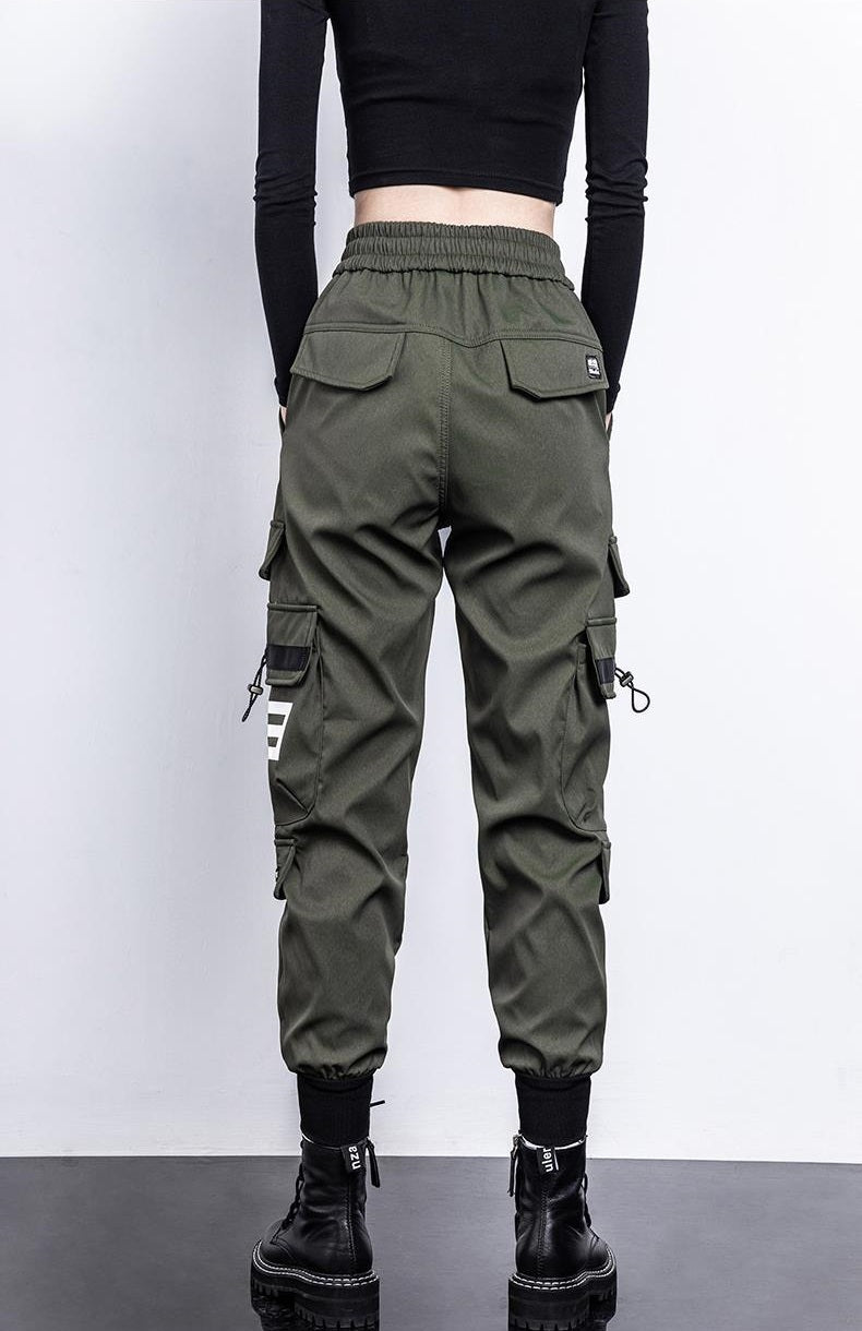 Techwear Hip Hop Cargo Pants - Pastel Kitten