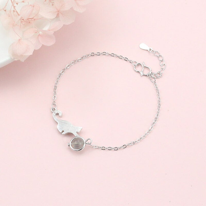 Crystal Cat Bracelet Pastel Kitten