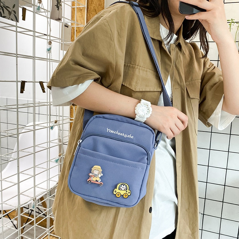 Ulzzang Girl Shoulder Bag - Pastel Kitten