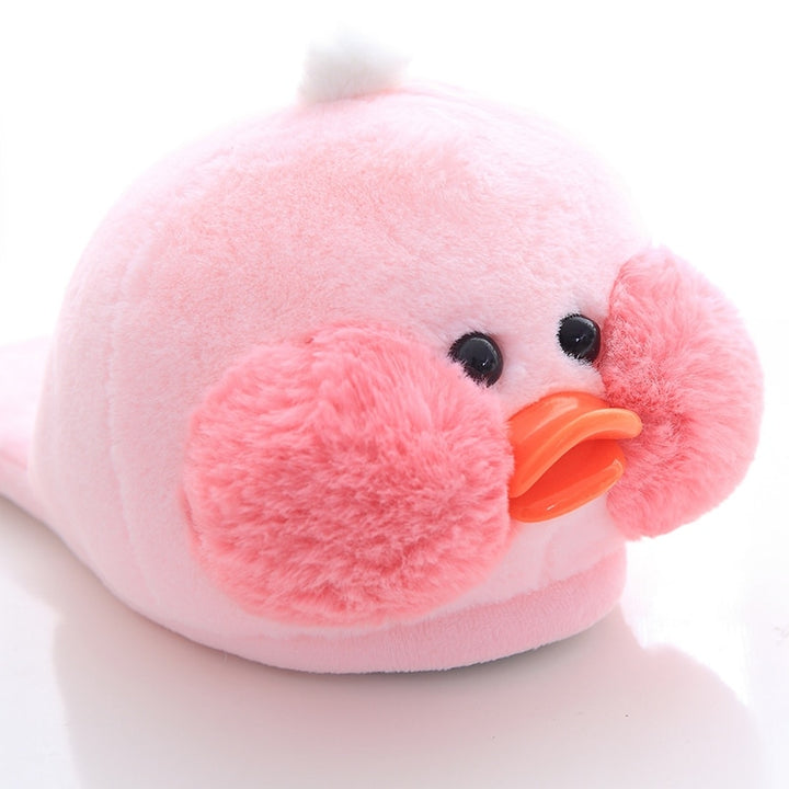 Kawaii Plush Ducks Slippers Pastel Kitten