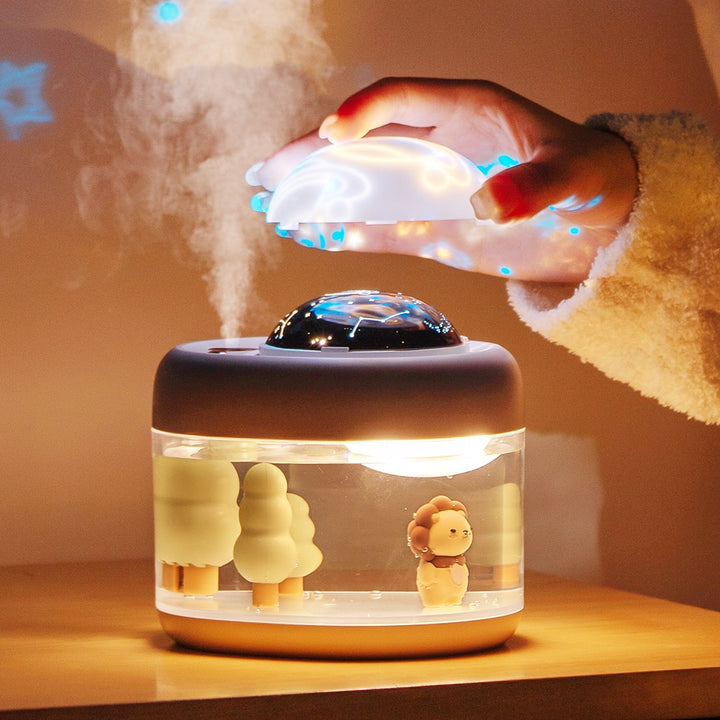 Kawaii Air Humidifier with Projector Pastel Kitten