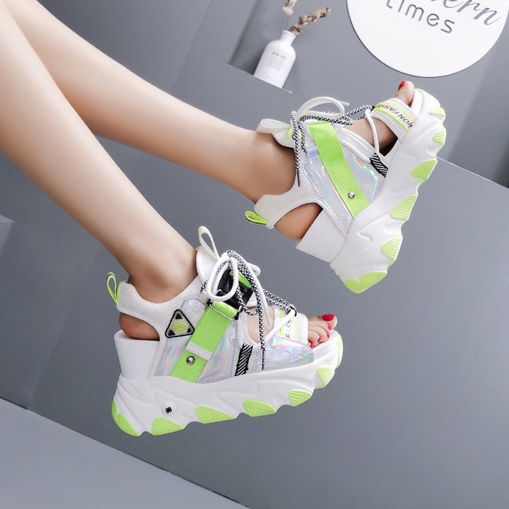 Harajuku Chunky Platform Sandals Pastel Kitten