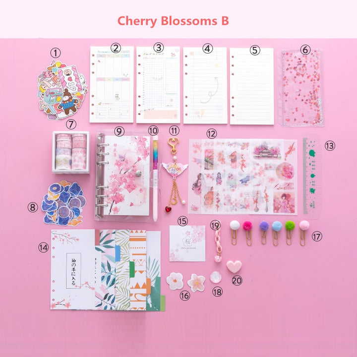 Berry Blossom Planner Set Pastel Kitten