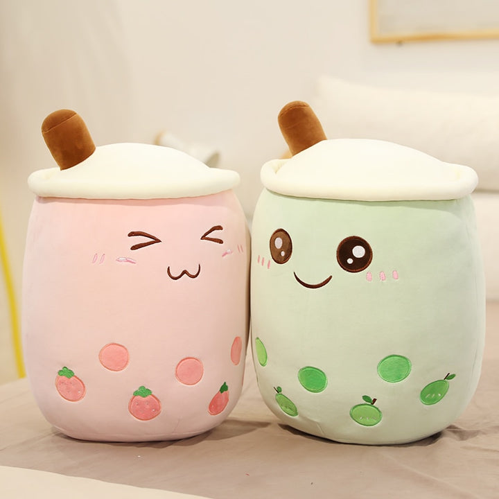 Bubble Tea Plush Toys Pastel Kitten