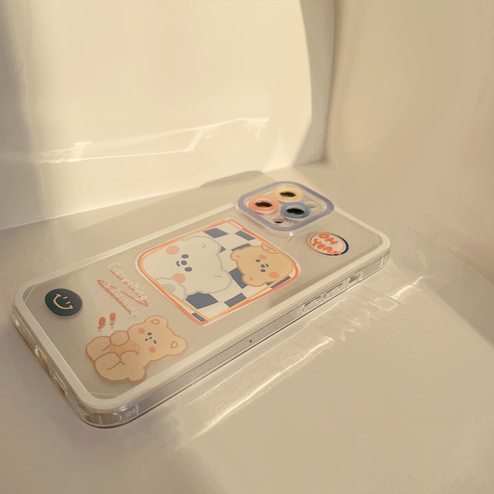 Kawaii Chocolate Bear Case for iPhone Pastel Kitten
